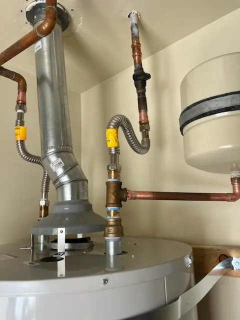 Water heater installation and plumbing repair in Vose